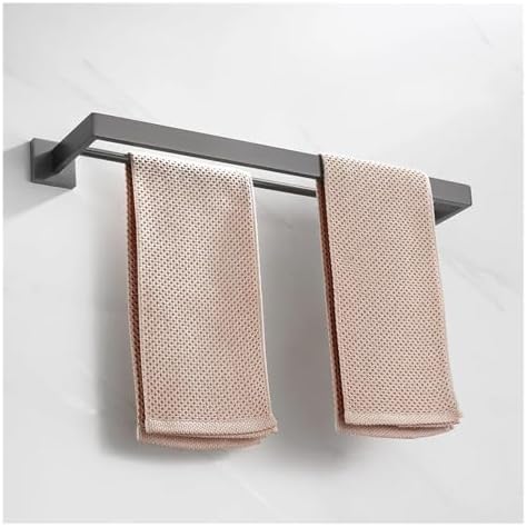 Wangensu Brushed Grey Bathroom Towel Holder Set 50cm each 2 bars