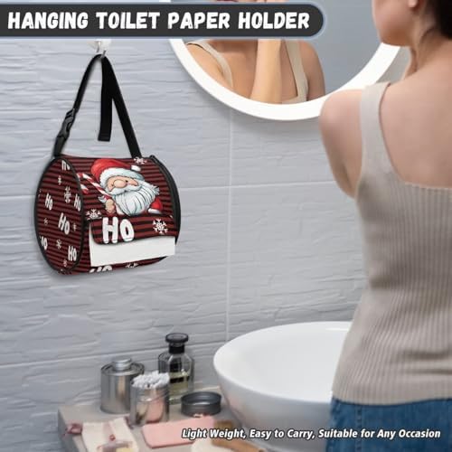 ZDCUSTOM Santa Claus Camping Toilet Paper Holder