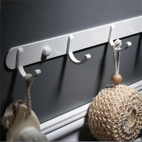 Durable Zinc Alloy Robe Hook Wall-Mounted Towel Holder Black
