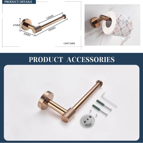 Rose Gold Bathroom Towel Bar Set