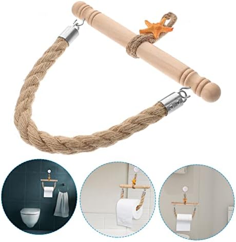 Sturdy Nautical Rope Bathroom Towel Paper Holder