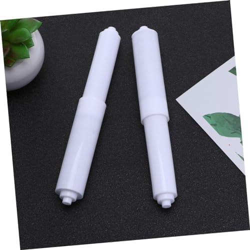 White Plastic Toilet Paper Holder Roller