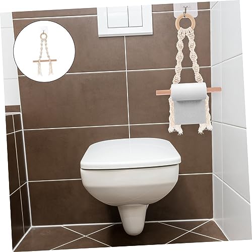 Alipis Toilet Paper Holder Wall Hanging Rack for Cotton Towels More