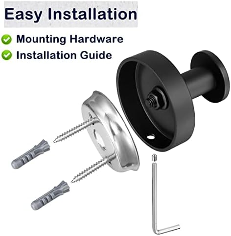 2-Pack Matte Black Stainless Steel towel robe hooks for Bathroom Bedroom