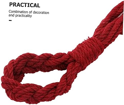 HOMSFOU 2-Piece Cotton Rope Toilet Paper Holder