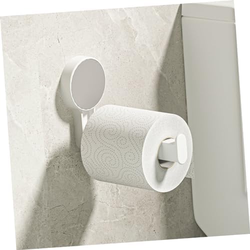Wall-Mounted Toilet Paper Holder - White