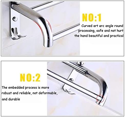 Sturdy Stainless Steel Towel Rack for Efficient Storage in Kitchens Bathrooms