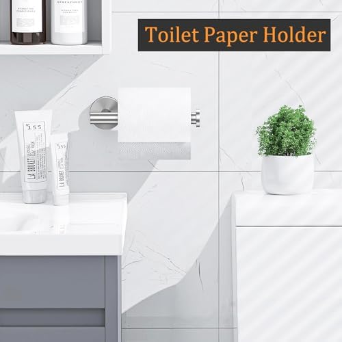 Sturdy Stainless Steel Toilet Paper Holder - Perfect for Home Bathroom