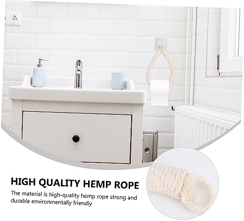 Durable Wall-Mounted Rope Toilet Paper Holder