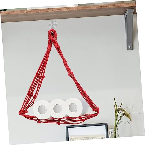 2-Piece Braided Toilet Paper Holder for Home Decor