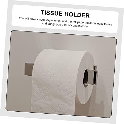 Chrome Toilet Paper Holder - No Punching Wall-Mounted Roll Paper Rack