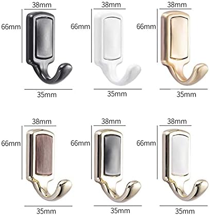 KIZQYN 6-Piece Bathroom Robe Towel Hook Set for Home Organization