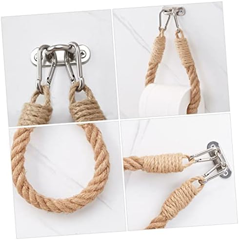 Adjustable Rope Toilet Paper Holder with Metal Fittings
