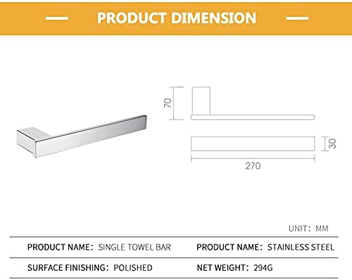 Space-Saving Towel Rail Modern Bathroom Organizer