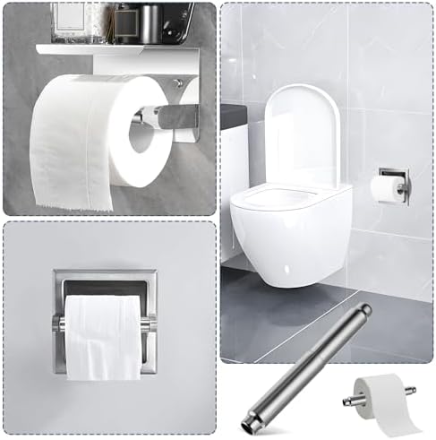 Sturdy Durable Toilet Paper Holder Chrome ElevateTech