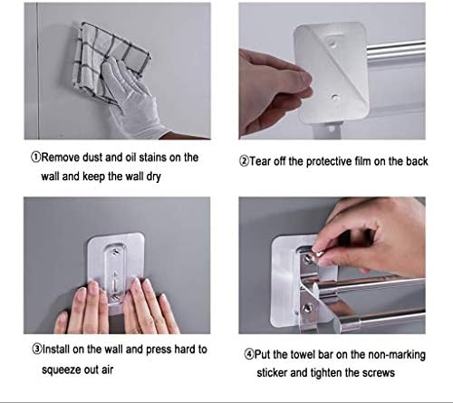 Premium 60cm Space Aluminum Towel Hanger