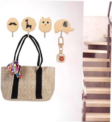 Homoyoyo 4-Piece Adhesive Wall Hook Set