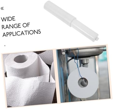 Sturdy Plastic Bathroom Kitchen Toilet Paper Holder Slippage Prevents Telescoping Design