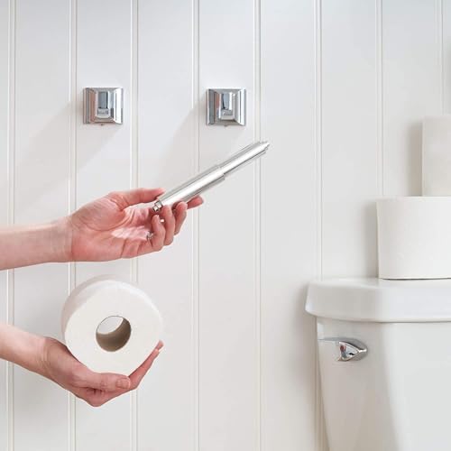 1pc Sliver Stainless Steel Paper Toilet Holder Replacement Rod