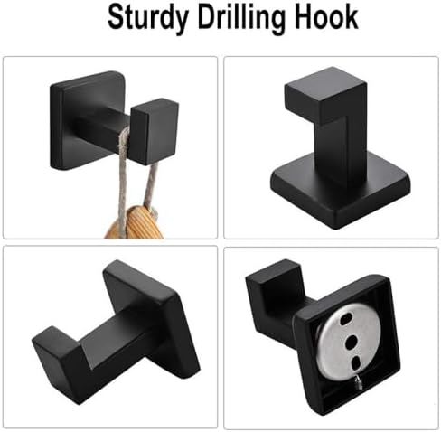 Premium Touch- friendly Wall Shelf Robe Hook Wall Bracket Towels More