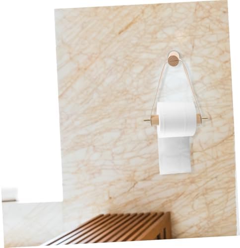 Gadpiparty Wooden Toilet Paper Holder Wall-Mounted Napkin Rack