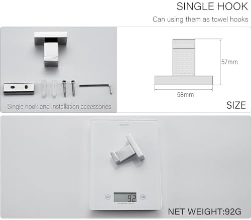 IsolaY Premium Bathroom Hardware Set Transform Your Space with Durable Modern Design