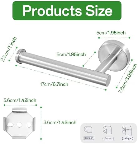 IIUIKOO Wall-Mounted Toilet Paper Holder