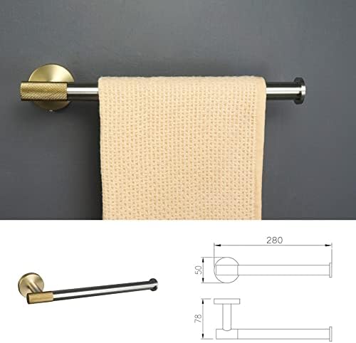 Sturdy Stainless Steel Towel Bar Hook Rust-Proof for Long-lasting Use