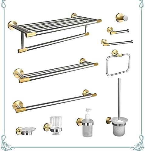 Sturdy Rust-Proof Gold Towel Bar Hook