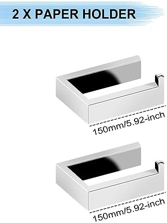 Premium Matte Bathroom Towel Holder with Easy Installation