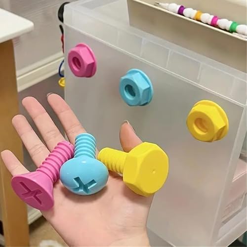3-Piece Screw-Shaped Adhesive Wall Hooks for Home Use
