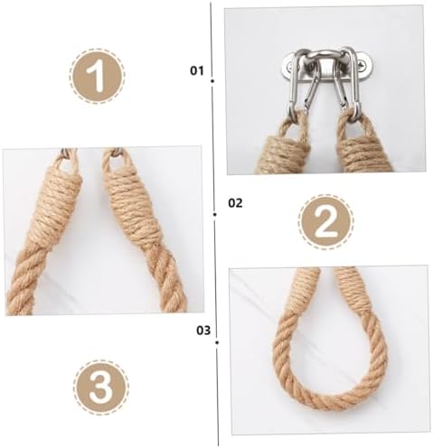 Khaki Retro Rope Toilet Paper Holder
