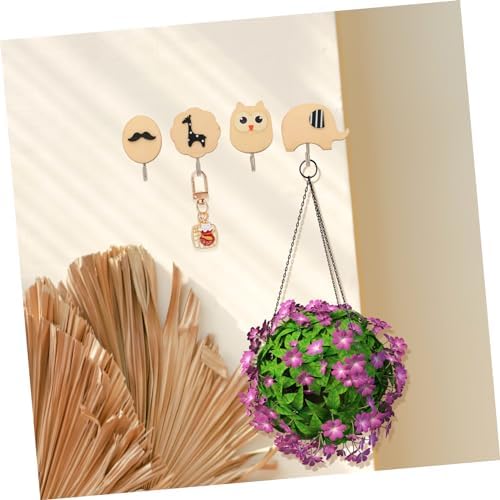 Homoyoyo 4-Piece Adhesive Wall Hook Set