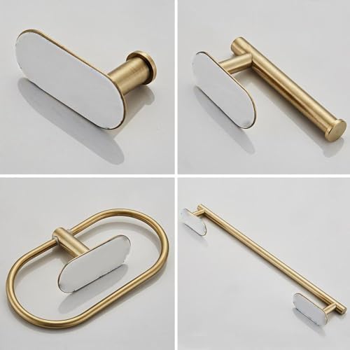 Brushed Gold Bathroom Robe Hook