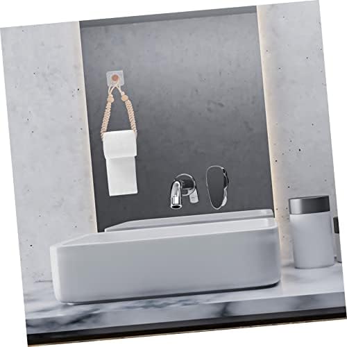 Hemobllo Retro Beige Cotton Rope Toilet Paper Holder
