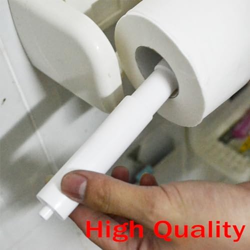 Dogxiong 2-Pack White Toilet Paper Holder Replacement Rod for Bathroom