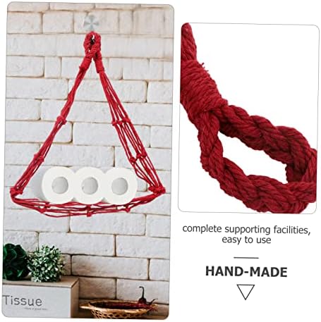 2-Piece Braided Toilet Paper Holder for Home Decor