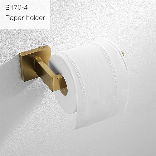 WangKensu Gold Brushed Stainless Steel Towel Bar Holder Set