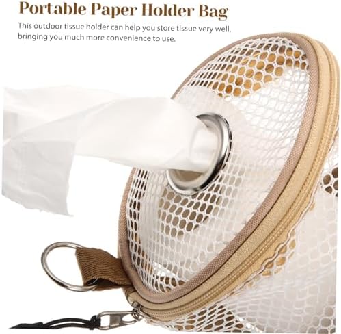DRESSOOS Secure Toilet Paper Holder Storage Stand