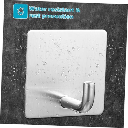 4-Piece Chrome Towel Hooks - Heavy Duty Wall-Mounted Bathroom Towel Hangers