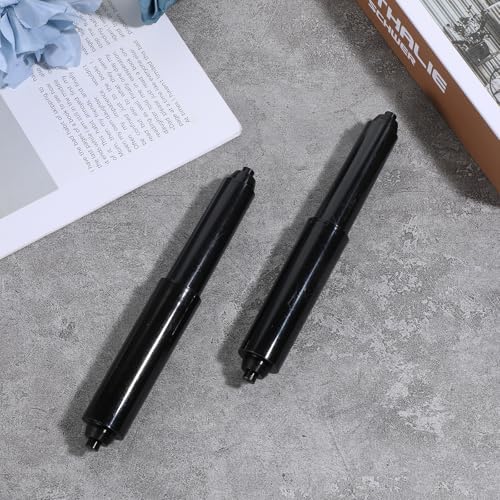 4-Piece Toilet Paper Roller Replacement Rods for Bathroom Black