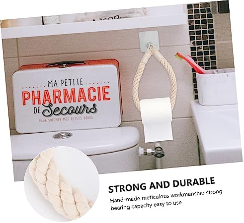 Durable Wall-Mounted Rope Toilet Paper Holder