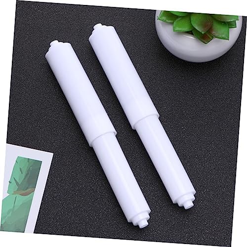 White Plastic Toilet Paper Holder Roller