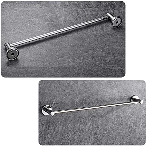 Stainless Steel Towel Bar Holder Wall-Mounted Storage for Bathrooms