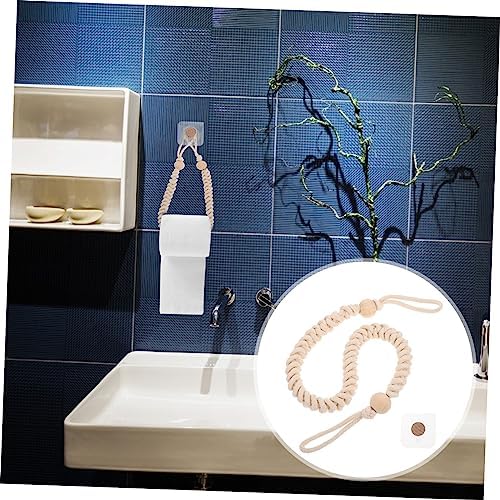 Ciieeo Retro Cotton Rope Roll Holder for Bathroom Kitchen Organizing