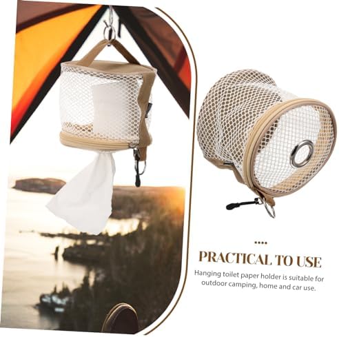 DRESSOOS Secure Toilet Paper Holder Storage Stand
