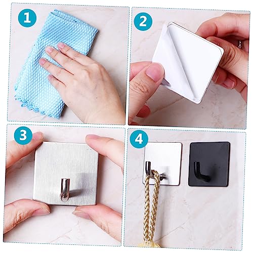 Sturdy Multi-Use Adhesive Hooks for Bathroom Beyond
