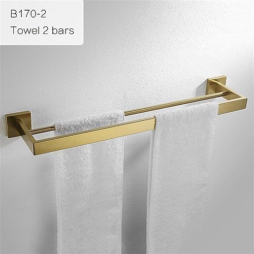 Durable Gold Brushed Towel Bar for Bathrooms Elevate Your Space with WangKensu
