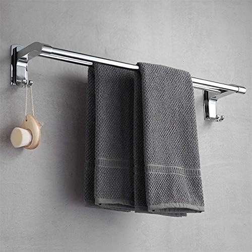 Sturdy Double Towel Rails Silver 40cm Stainless Steel for Bathroom Kitchen