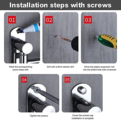 Stainless Steel T-Bar Towels Holder for Small Bathrooms